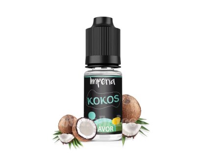 Příchuť Imperia Black Label: Kokos objem 10ml tabáková nálepka Kolek R