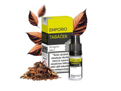 Emporio Salt Tabáček 10ml intenzita nikotinu 12mg tabáková nálepka Kolek R