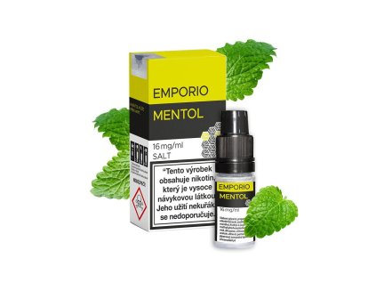 Emporio Salt Mentol 10ml intenzita nikotinu 20mg tabáková nálepka Kolek R