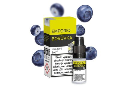 Emporio Salt Borůvka 10ml intenzita nikotinu 12mg tabáková nálepka Kolek R