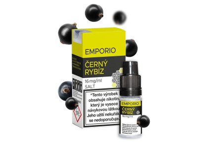 Emporio Salt Černý rybíz 10ml intenzita nikotinu 20mg tabáková nálepka Kolek R