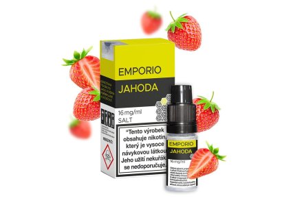 Emporio Salt Jahoda 10ml intenzita nikotinu 20mg tabáková nálepka Kolek R