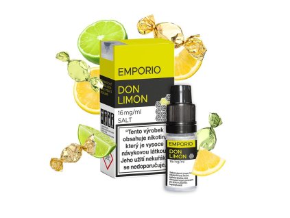 Emporio Salt Don Limon 10ml intenzita nikotinu 12mg tabáková nálepka Kolek R