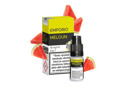 Emporio Salt Meloun 10ml intenzita nikotinu 20mg tabáková nálepka Kolek R