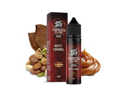 Just Juice - Shake & Vape - Tobacco Nutty Caramel - 10ml, produktový obrázek.