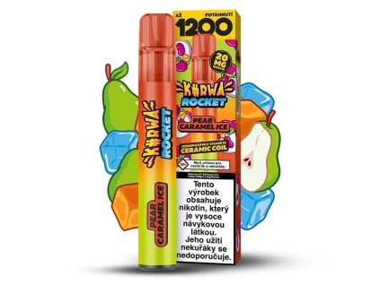 Kurwa Rocket - Pear Caramel ICE - 20mg, produktový obrázek.