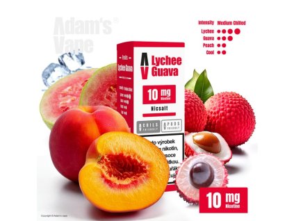 liquid adams vape salt lychee guava 10ml 10mg