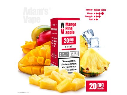 liquid adams vape salt mango pineapple 10ml 20mg