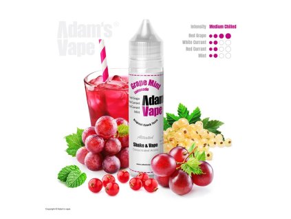 Příchuť Adam's Vape S&V: Grape Mint Lemonade (Chladivá hroznová limonáda) objem 10ml