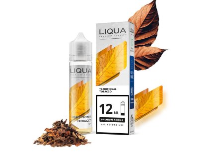 Příchuť LIQUA Mix&Go: Traditional Tobacco (Dřevitý tabák) objem 12ml