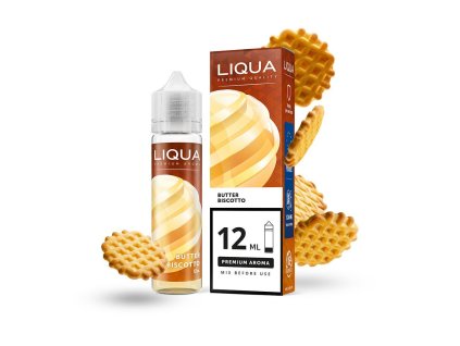 Příchuť LIQUA Mix&Go: Butter Biscotto (Máslová sušenka) objem 12ml