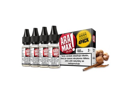 Aramax Cigar Tobacco (Doutníkový tabák) 4x10ml 18mg