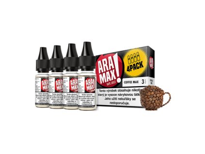 Aramax Coffee Max (Káva) 4x10ml 3mg