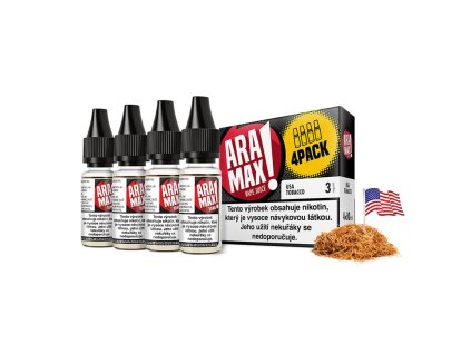 Aramax USA Tobacco (Americký tabák) 4x10ml 6mg