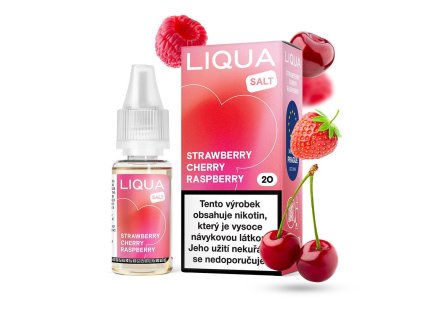 LIQUA Salt Strawberry Cherry Raspberry (Jahoda, třešeň a malina) 10ml 20mg