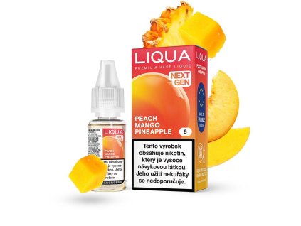 LIQUA Peach Mango Pineapple (Mango, ananas a broskev) 10ml 12mg