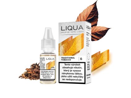 LIQUA Traditional Tobacco (Tradiční tabáková směs) 10ml 0mg
