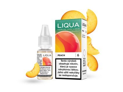 LIQUA Peach (Broskev) 10ml 6mg