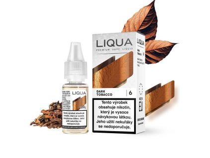 LIQUA Dark Tobacco (Sušený tabák Burley) 10ml 0mg