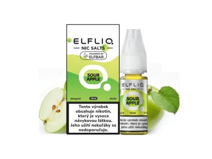 Elfliq Salt Sour Apple (Nakyslé jablko) 10ml 20mg