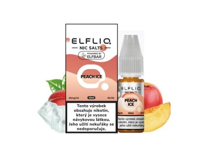 Elfliq Salt Peach Ice (Ledový broskvový džus) 10ml 20mg