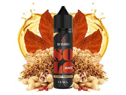 Příchuť Bombo Solo Juice S&V: Peanut Tobacco (Tabák s arašídy) objem 15ml