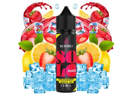 Příchuť Bombo Solo Juice S&V: Strawberry Lemon Ice (Ledová jahoda s citronem) objem 15ml