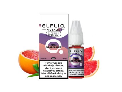 Elfliq Salt Pink Grapefruit (Svěží grapefruit) 10ml intenzita nikotinu 20mg