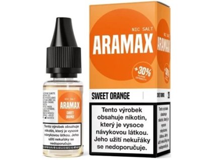 liquid aramax salt sweet orange 10ml 10mg