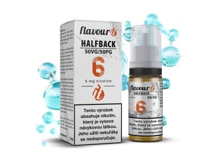 Flavourit HALFBACK - nikotinový booster - 50/50 - 10ml - 6mg, produktový obrázek.