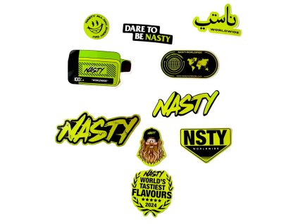 Nasty sada malých samolepek, produktový obrázek.