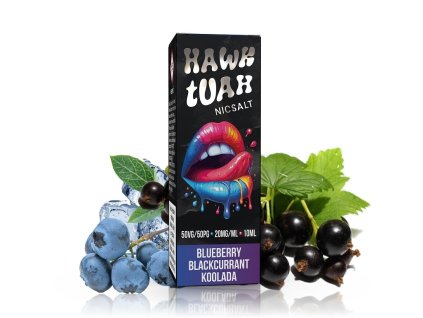 Hawk Tuah Salt - Blueberry Blackcurrant Koolada - 10ml - 20mg, produktový obrázek.