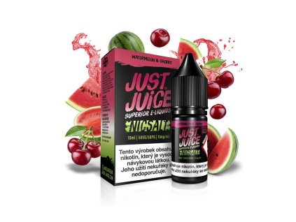 Just Juice Salt Watermelon & Cherry (Vodní meloun & třešeň) 10ml 20mg