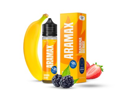 Příchuť Aramax S&V: Banana Berry (Banán a lesní plody) objem 10ml kolek R