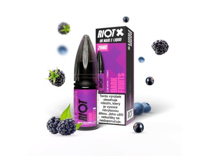 RIOT X Salt Dark Fruits 10ml 20mg  Tmavá bobulovitá směs