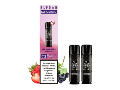 Elf Bar ELFA předplněné kapsle 2ks 20mg  Strawberry Grape