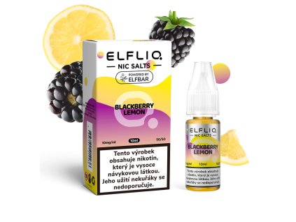 Elfliq Salt Blackberry Lemon 10ml 10mg  Ostružina s citronem