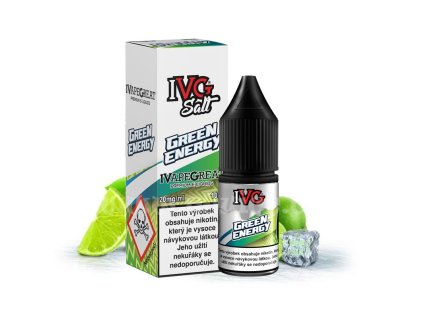 IVG Salt Green Energy 10ml 10mg  Ledový energetický nápoj s limetkou