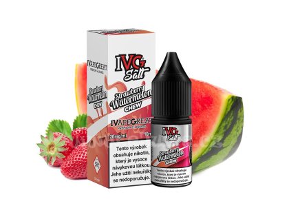 IVG Salt Strawberry Watermelon Chew 10ml 20mg  Jahodovo-melounová žvýkačka