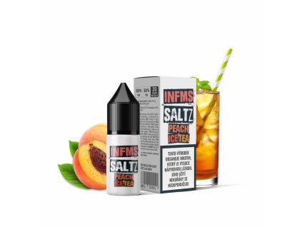 Infamous Saltz Peach Ice Tea 10ml 20mg  Broskvový čaj