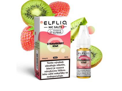 Elfliq Salt Strawberry Kiwi 10ml 10mg Jahoda a kiwi