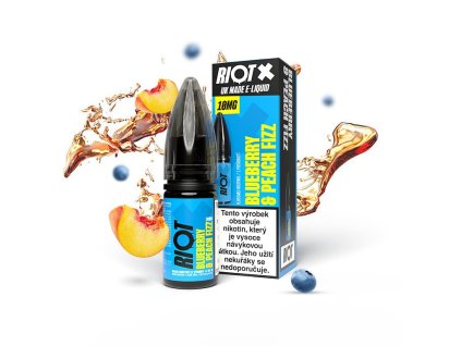 Riot X Salt Blueberry & Peach Fizz 10mg