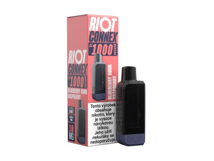 RIOT Connex 1000 předplněná kapsle (Blueberry Sour Raspberry) 10mg 1ks
