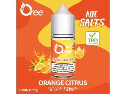 liquid oree salt orange citrus pomeranc 10ml 10mg