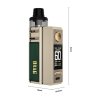 Elektronická cigareta: VooPoo Drag E60 Pod Kit (2550mAh) (Gray)