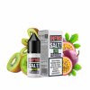 Infamous Saltz Kiwi Passion (Kiwi a marakuja) 10ml intenzita nikotinu 20mg tabáková nálepka Kolek Q