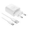Nabíječka Borofone BA58A USB-C (5V / 2,4A) (Bílá)