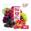 Adam's Vape SALTS Berry Grape (Hroznové víno a lesní plody) 10ml intenzita nikotinu 10mg tabáková nálepka Kolek Q