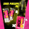 RIOT X Salt Sour Pineapple Razz 10ml 10mg  Ananas a nakyslá malina