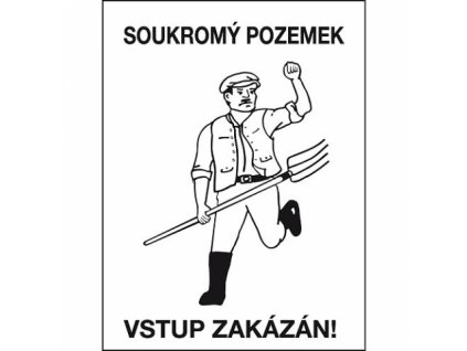 Tabulka / Cedulka SOUKROMÝ POZEMEK
